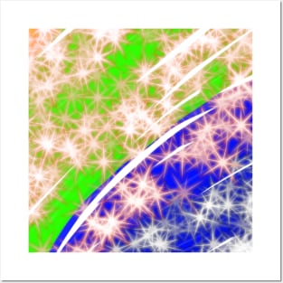 Colorful abstract glitter sparkle art design Posters and Art